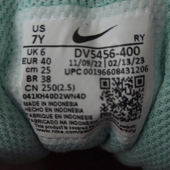 Nike Court Borough Low Recraft GS Cobalt Bliss Track Red Size 7 Youth - Picture 9 of 9